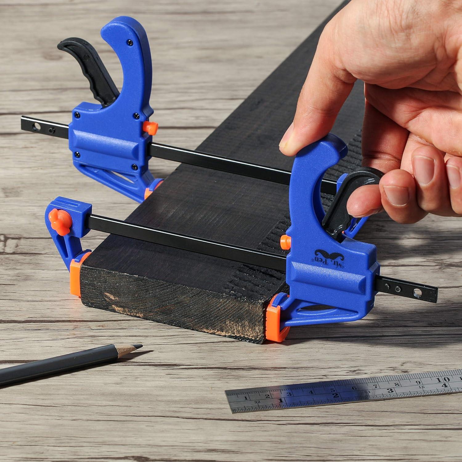 Abrazaderas de Carpintería Mr. Pen 10.16 cm Paquete de 2 Azul