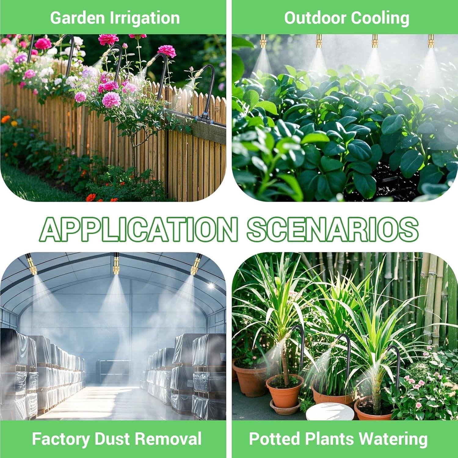 Kit de Riego por Goteo UMETASS 5M con Boquillas Ajustables