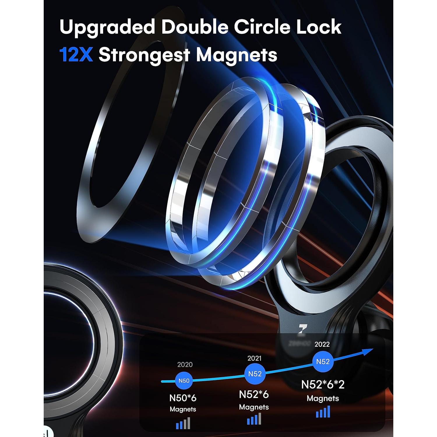 Soporte Magnético para Teléfono en Coche ZEEHOO - Negro