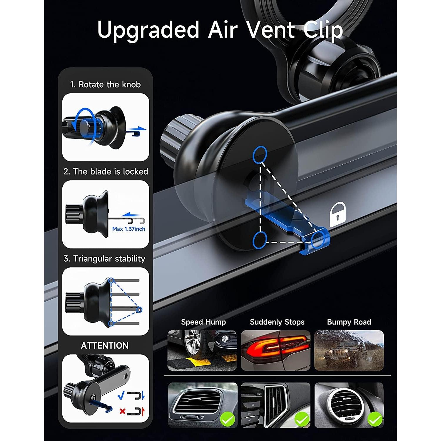 Soporte Magnético para Teléfono en Coche ZEEHOO - Negro