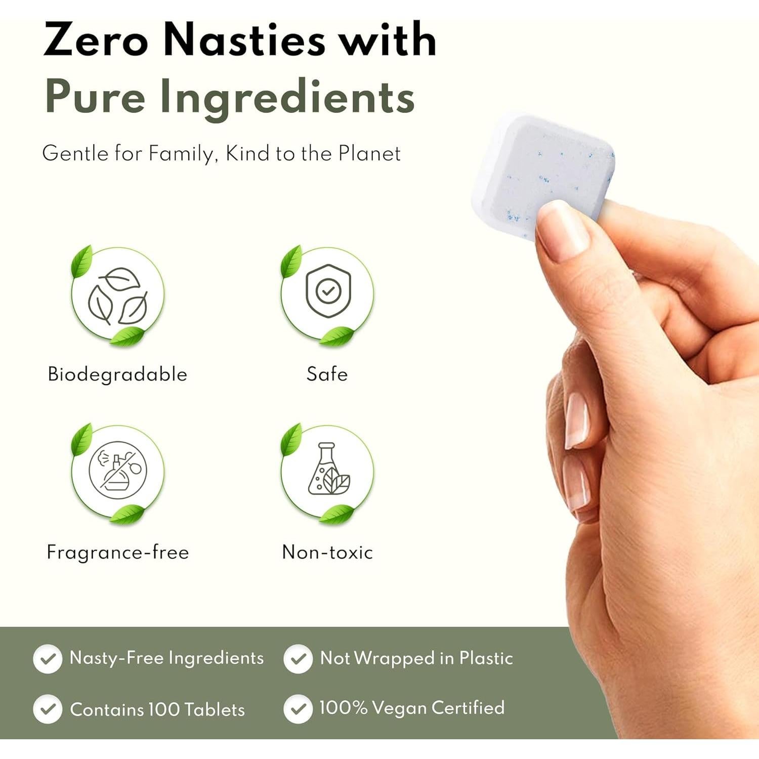 Tabletas Ecológicas para Lavavajillas Eco-Gaia - 100 Unidades