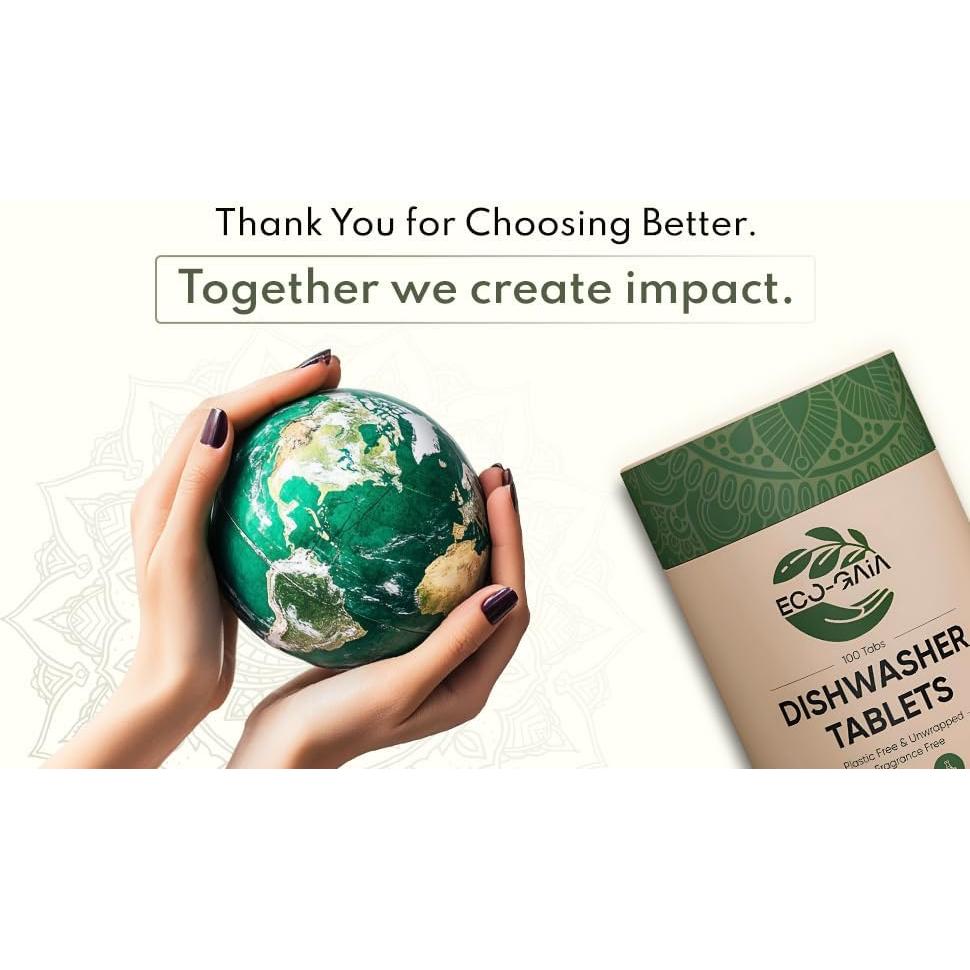 Tabletas Ecológicas para Lavavajillas Eco-Gaia - 100 Unidades