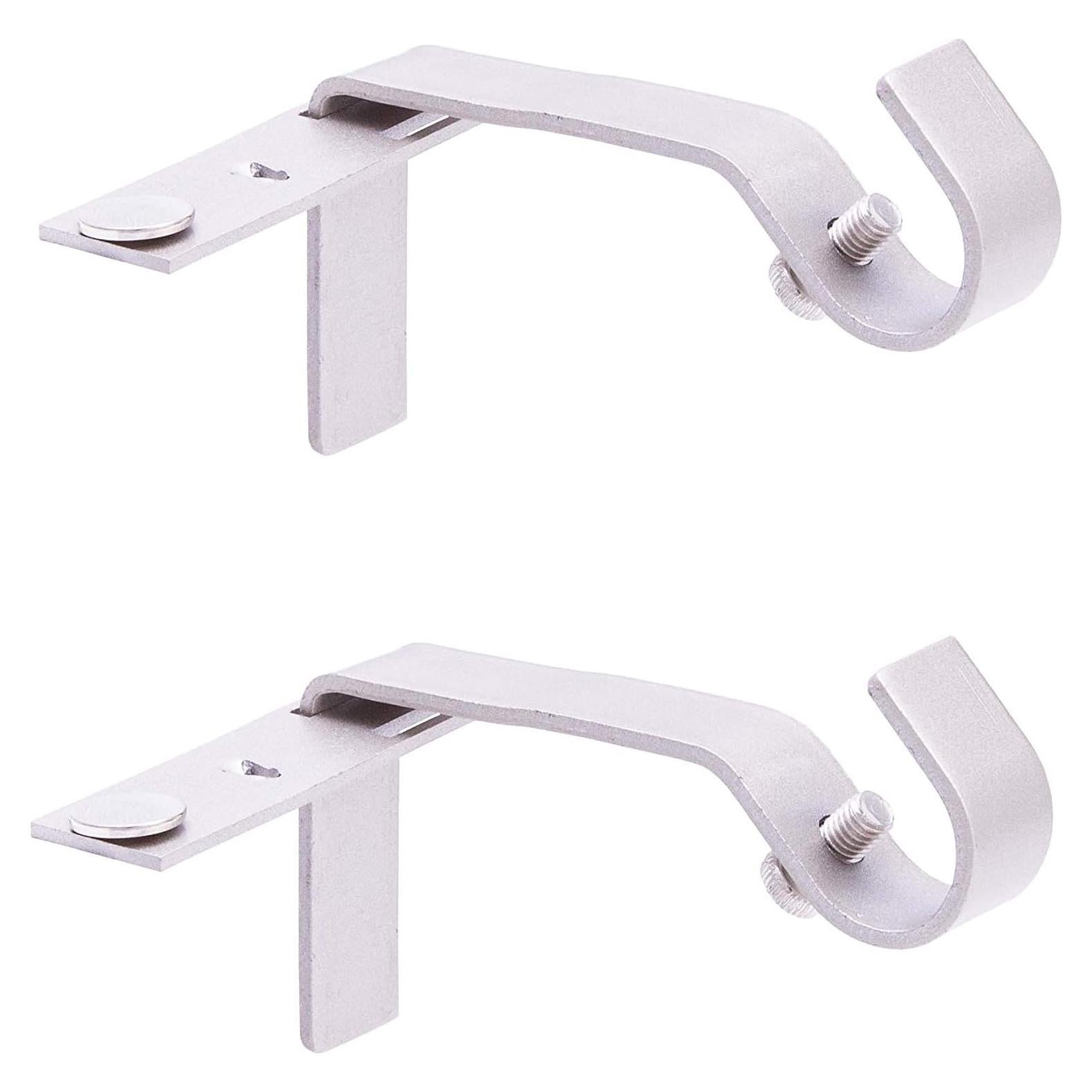 Soportes de barra de cortina Kenney Fast Fit níquel cepillado 2 piezas