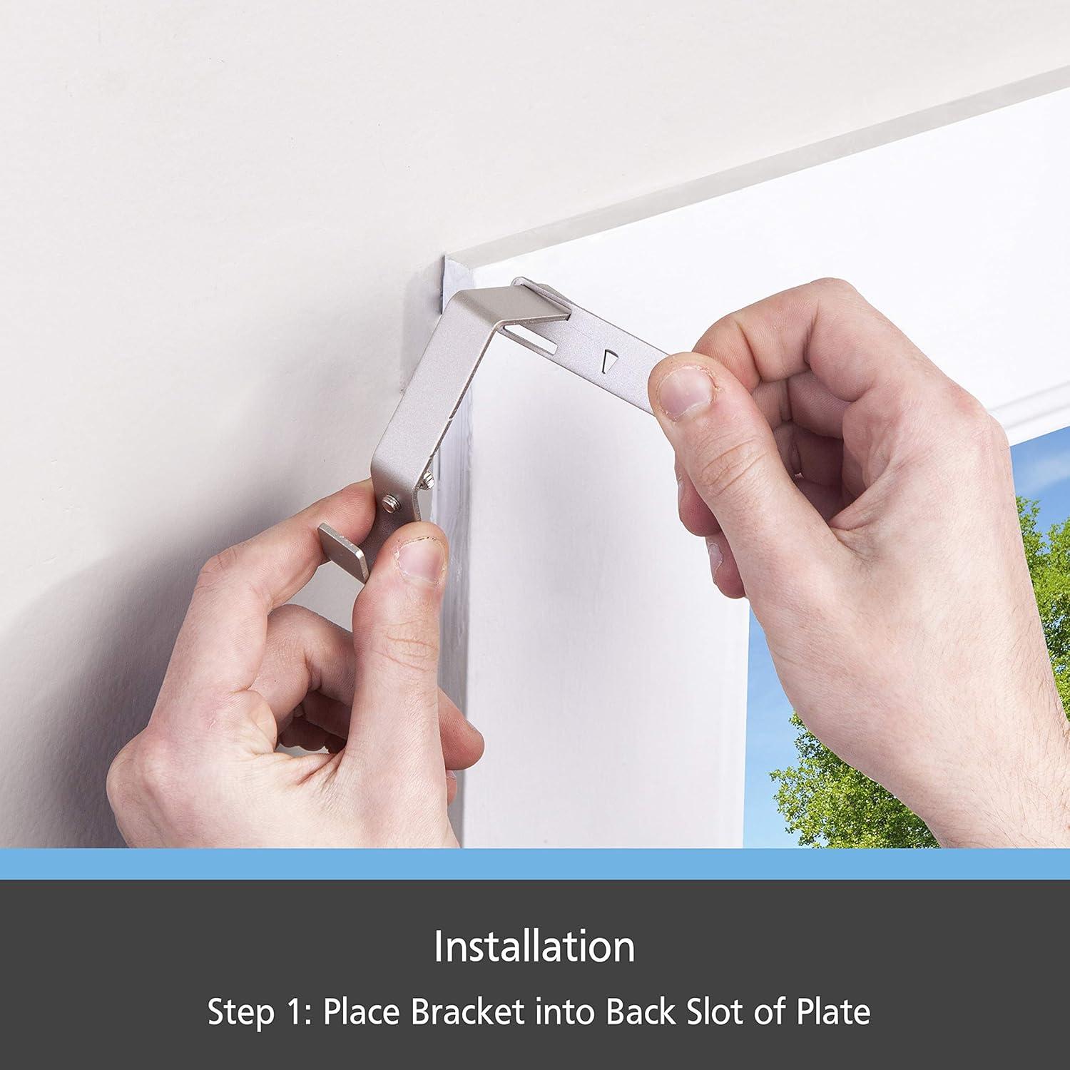 Soportes de barra de cortina Kenney Fast Fit níquel cepillado 2 piezas