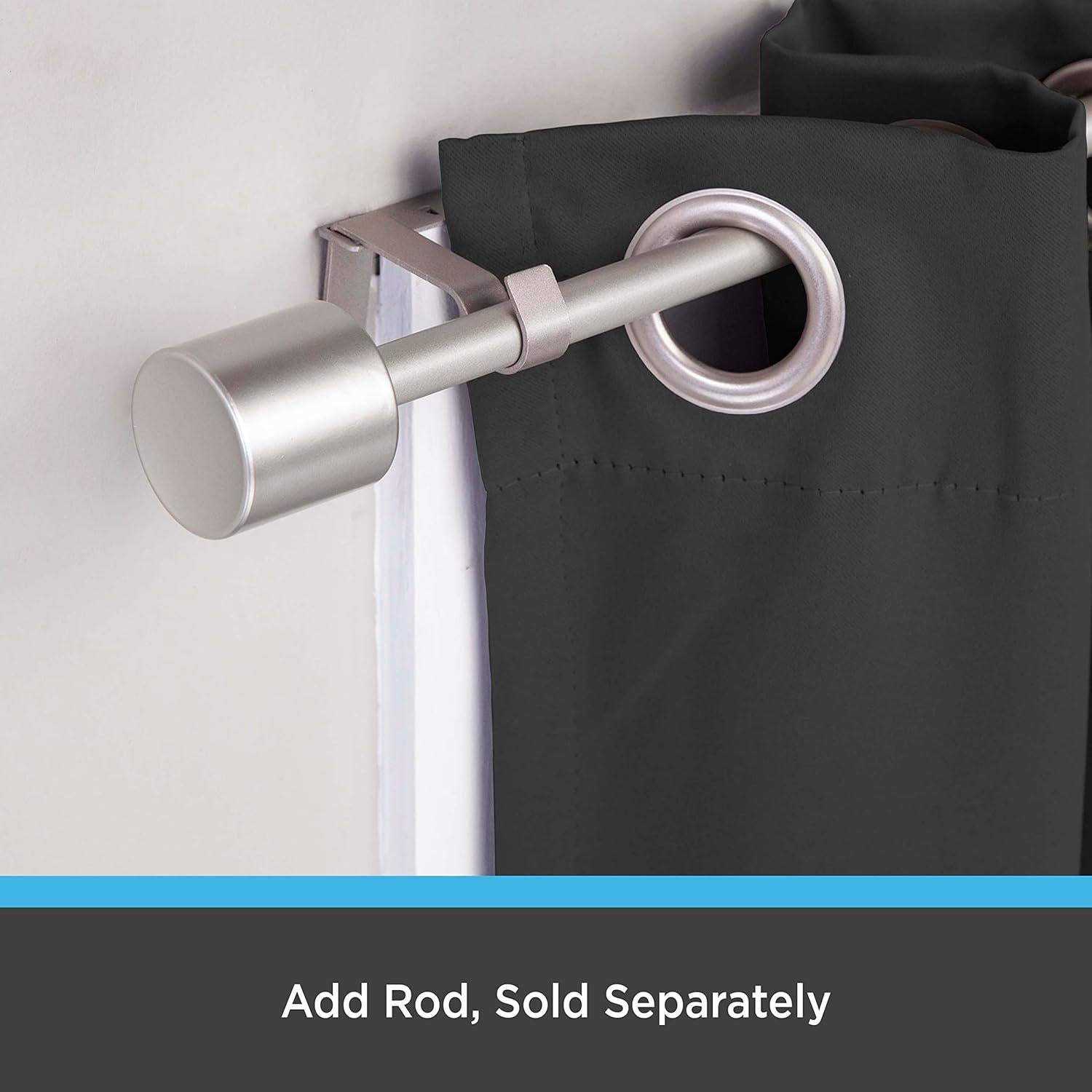 Soportes de barra de cortina Kenney Fast Fit níquel cepillado 2 piezas