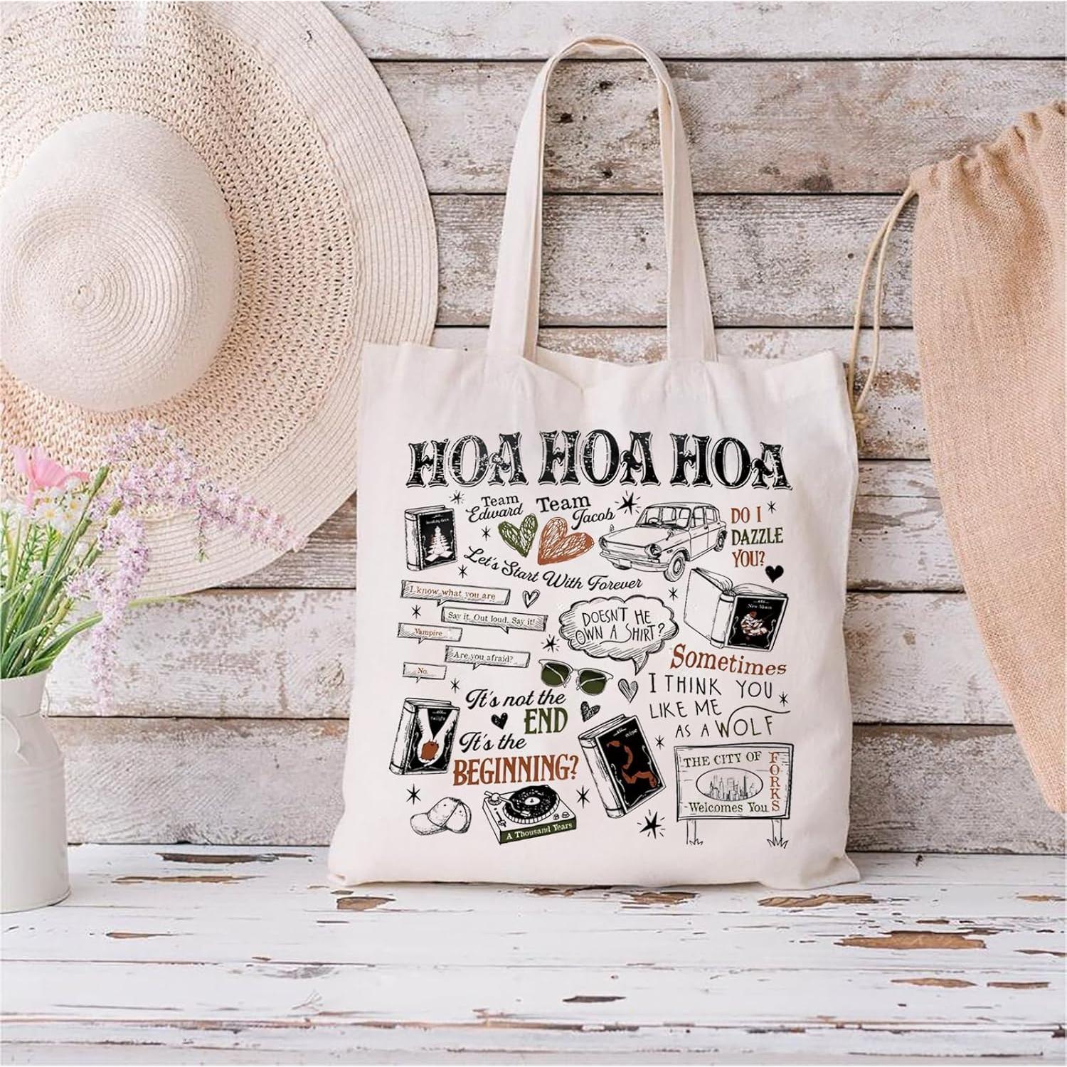 Bolsa Tote Ecológica HOA para Amantes de Vampiros 37x32cm