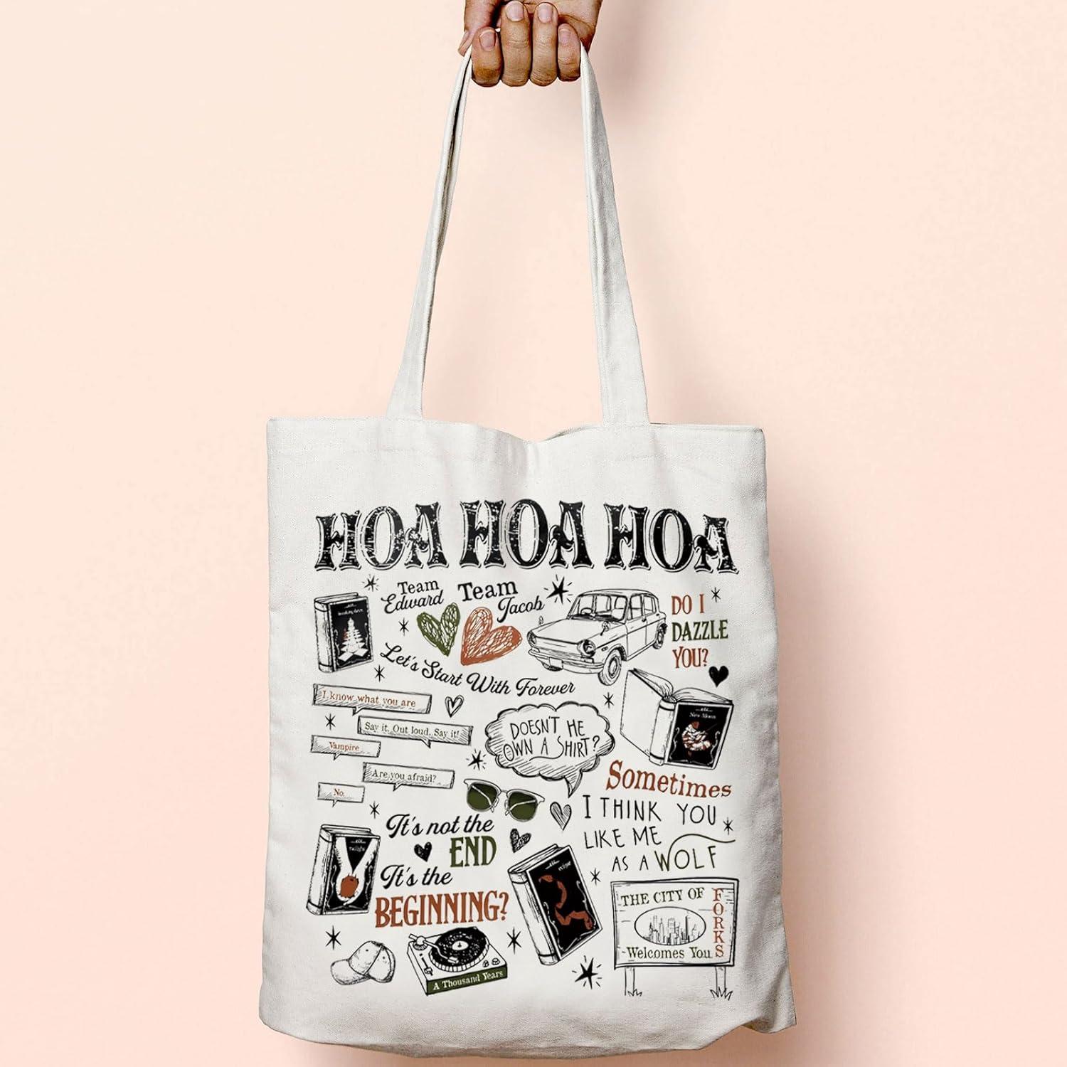 Bolsa Tote Ecológica HOA para Amantes de Vampiros 37x32cm