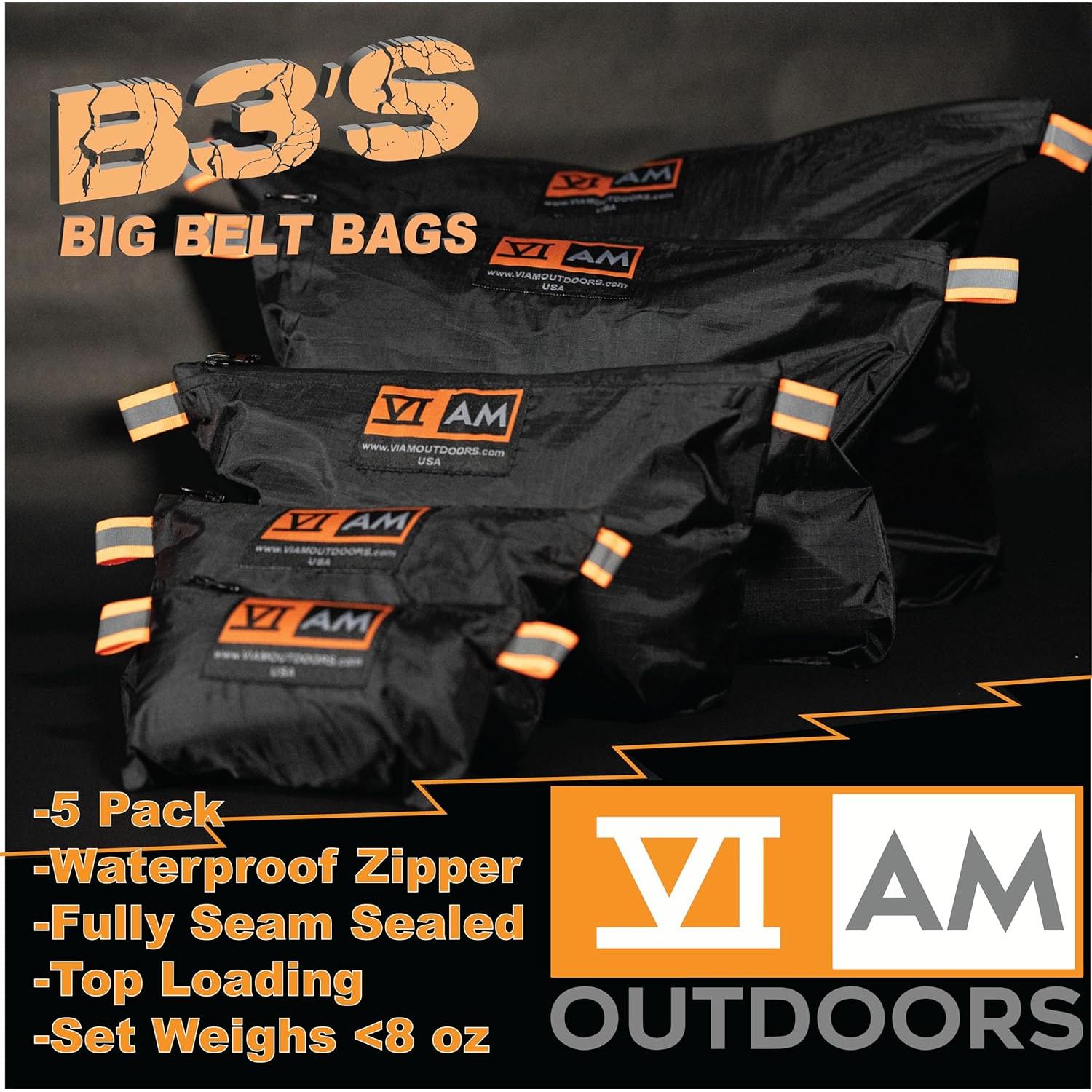 Bolsa Organizadora B3 VIAM Outdoors Set de 5 Piezas Negro