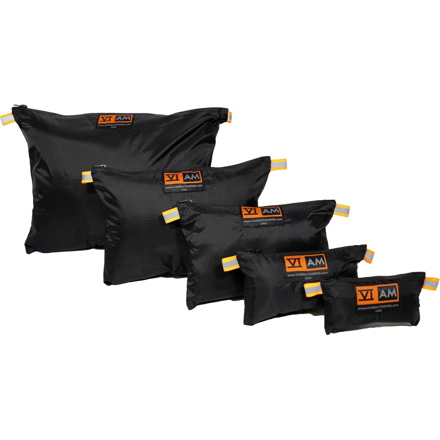 Bolsa Organizadora B3 VIAM Outdoors Set de 5 Piezas Negro