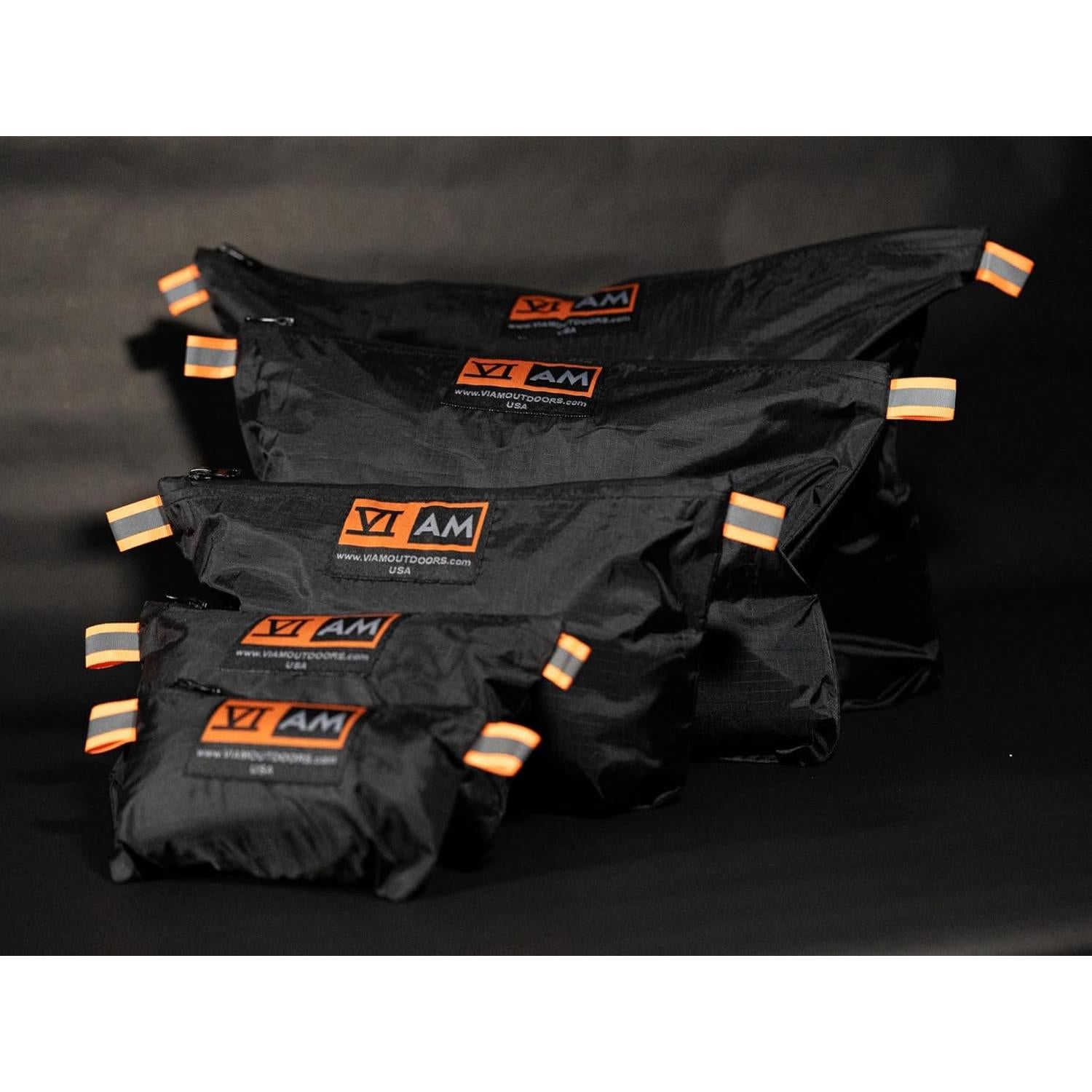 Bolsa Organizadora B3 VIAM Outdoors Set de 5 Piezas Negro