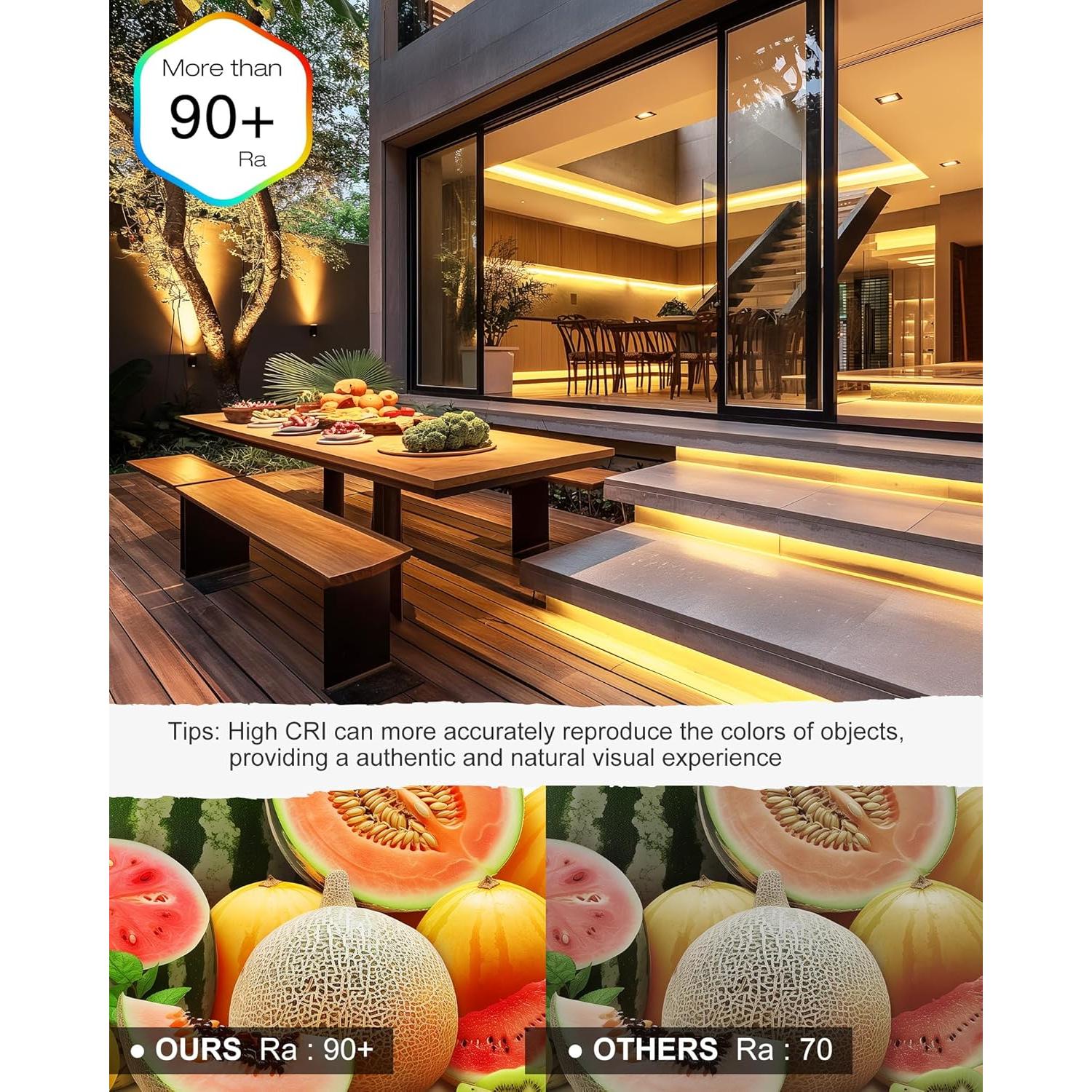 Tira de Luz LED COB 5m EMITEVER 2700K IP67 Regulable