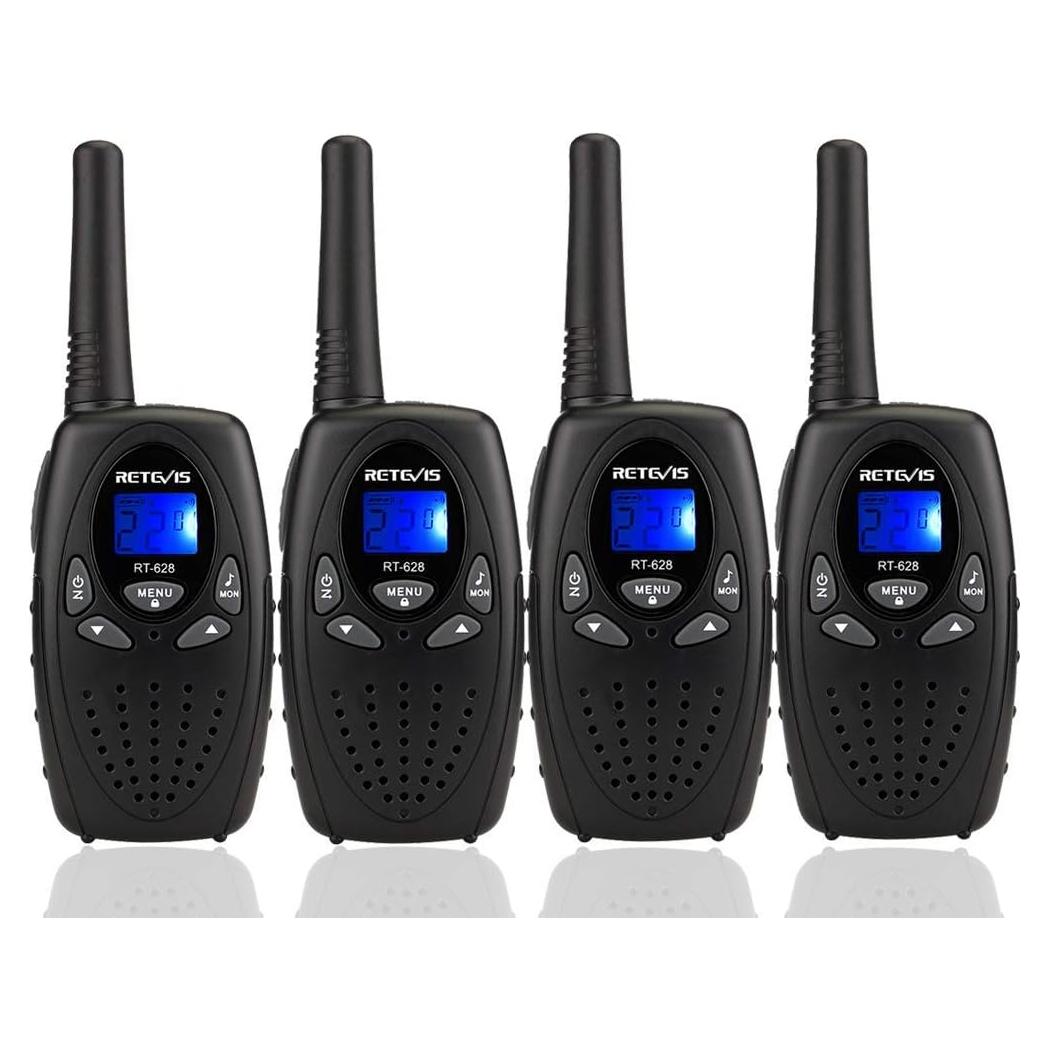 Walkie Talkies Retevis RT628 para Niños - 4 Paquete, Largo Alcance
