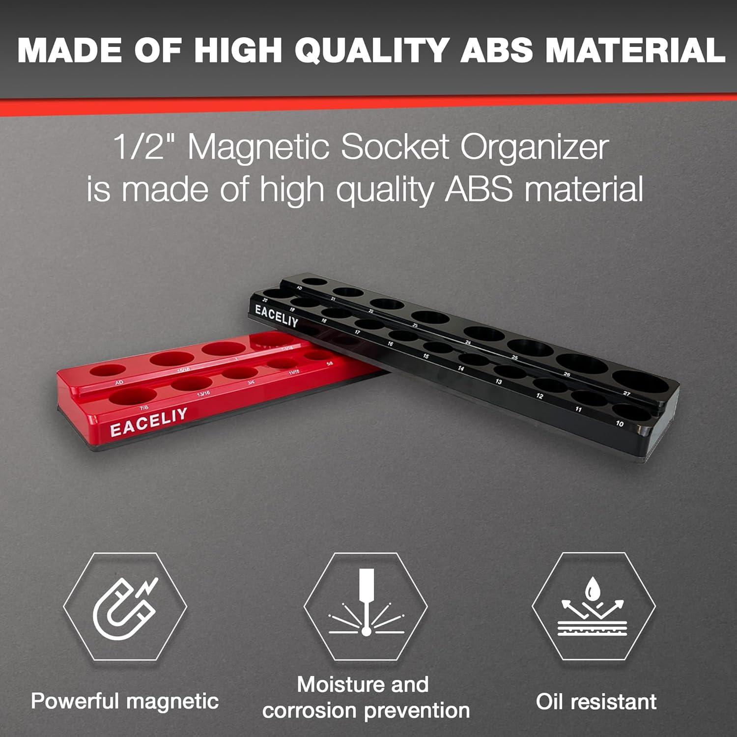 Organizador de Enchufes Magnéticos EACELIY 2 Piezas 1/2"