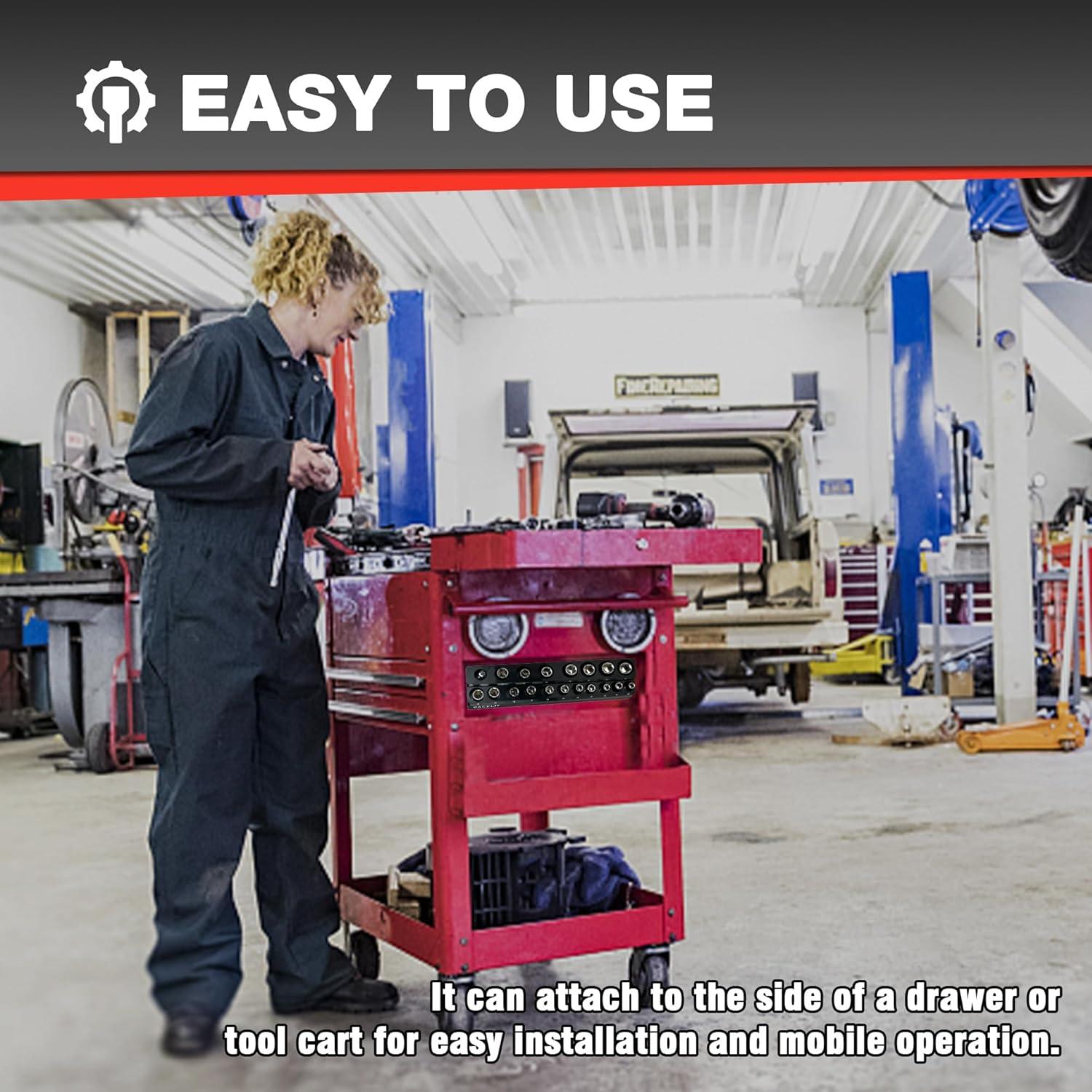 Organizador de Enchufes Magnéticos EACELIY 2 Piezas 1/2"