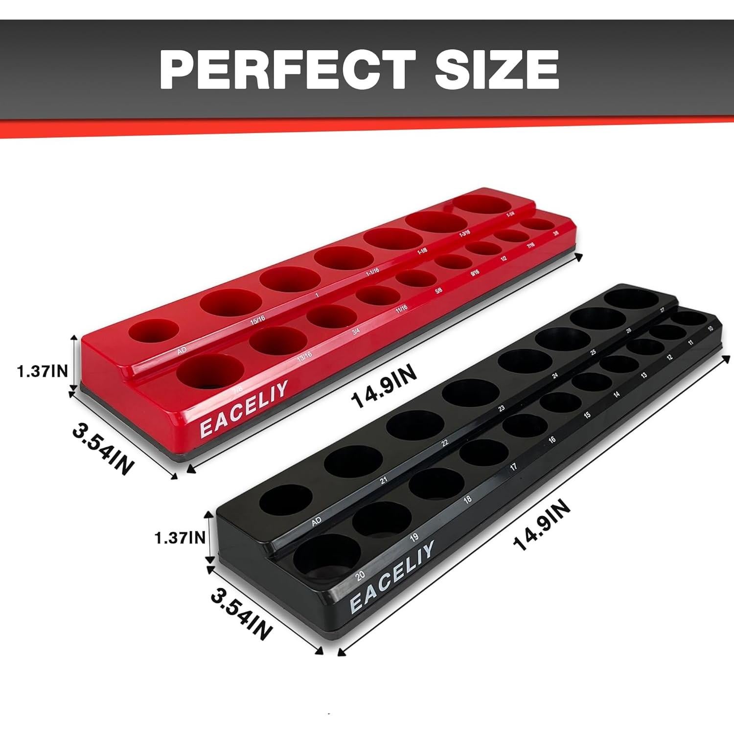 Organizador de Enchufes Magnéticos EACELIY 2 Piezas 1/2"