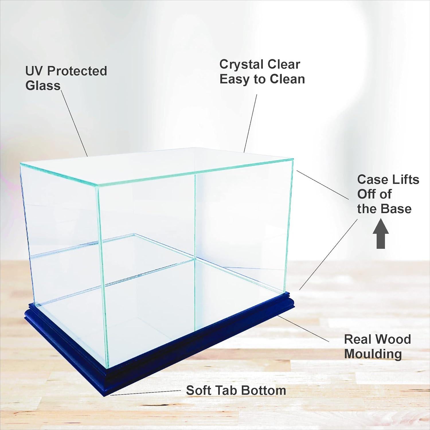 Exhibidor de Gorras Perfect Cases Negro con Vidrio Cristalino