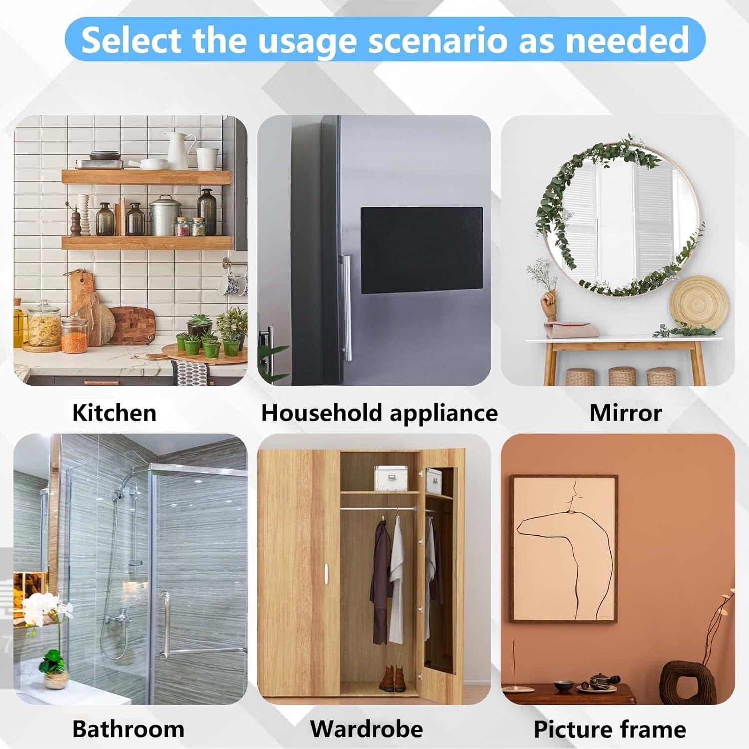 Ventosas de Succión AccEncyc 40 mm Transparentes 12 Pcs