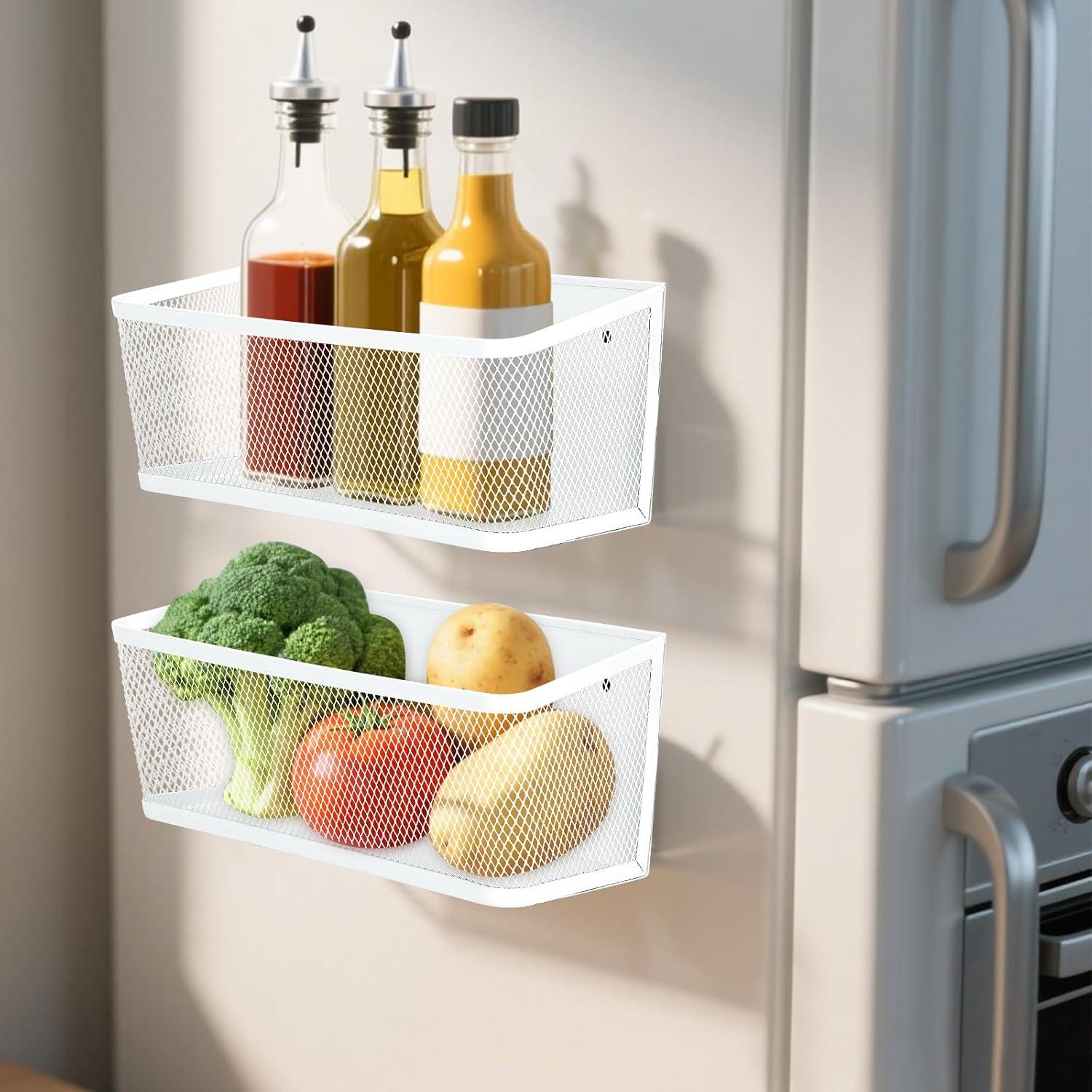 Estante de Especias Magnético VAlinks 2 Piezas Blanco 27.94cm