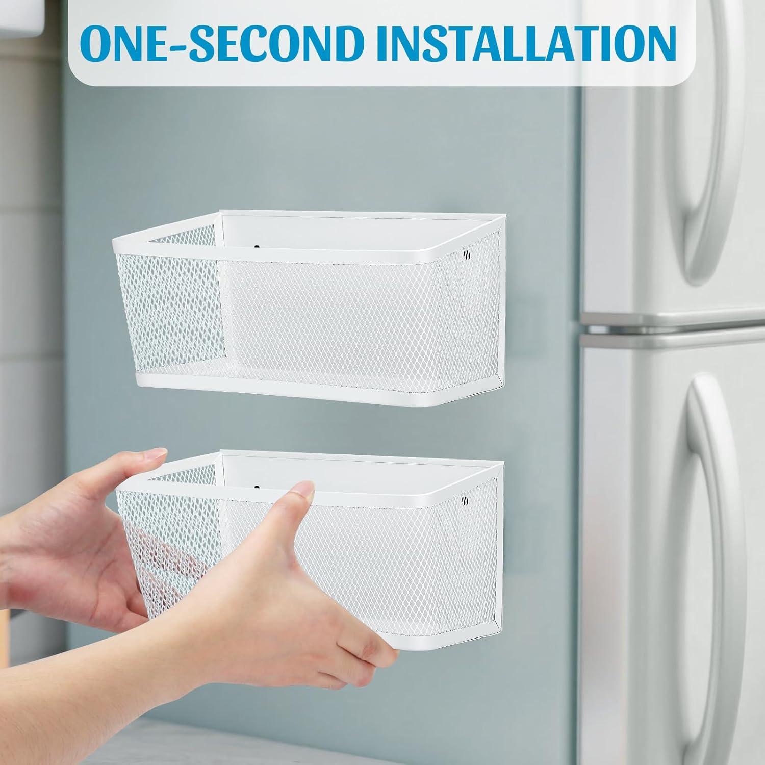 Estante de Especias Magnético VAlinks 2 Piezas Blanco 27.94cm