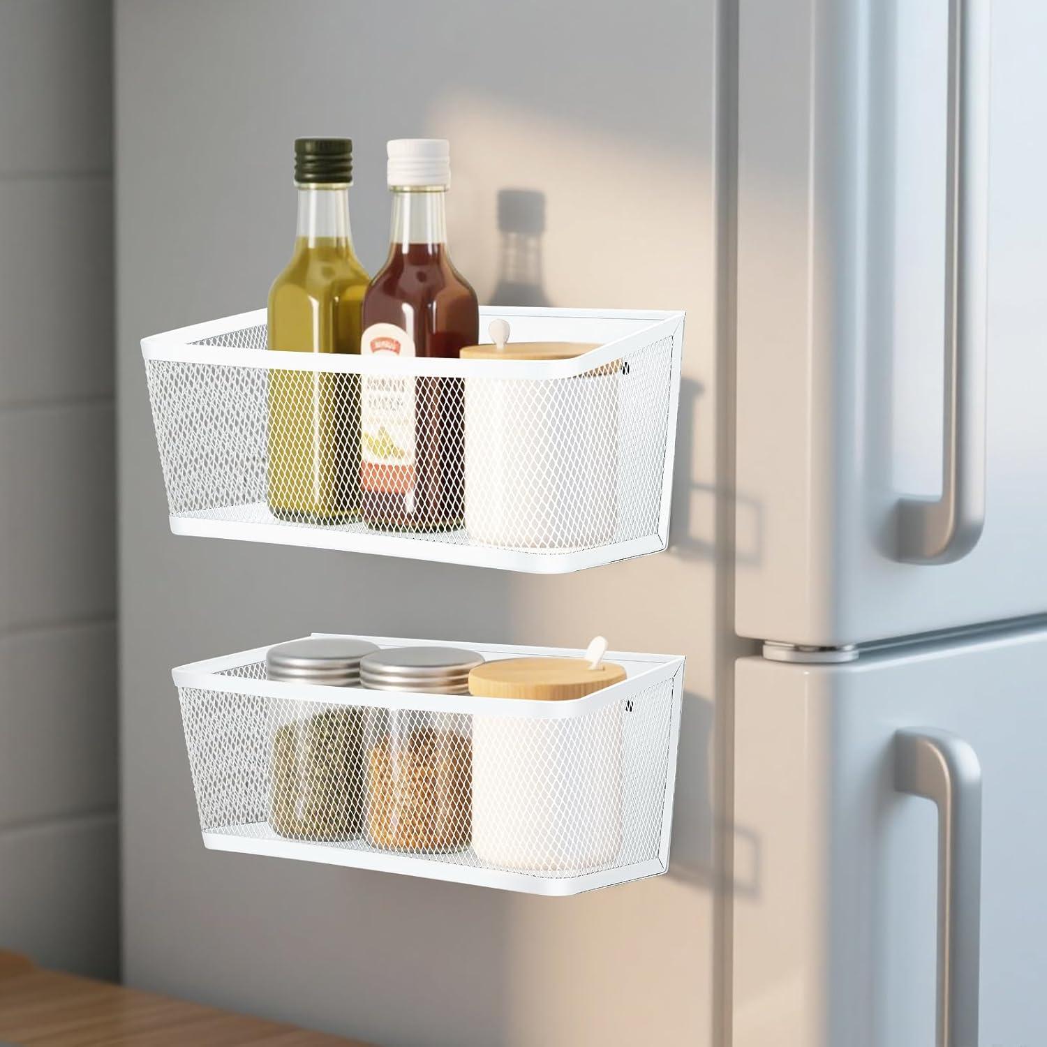 Estante de Especias Magnético VAlinks 2 Piezas Blanco 27.94cm