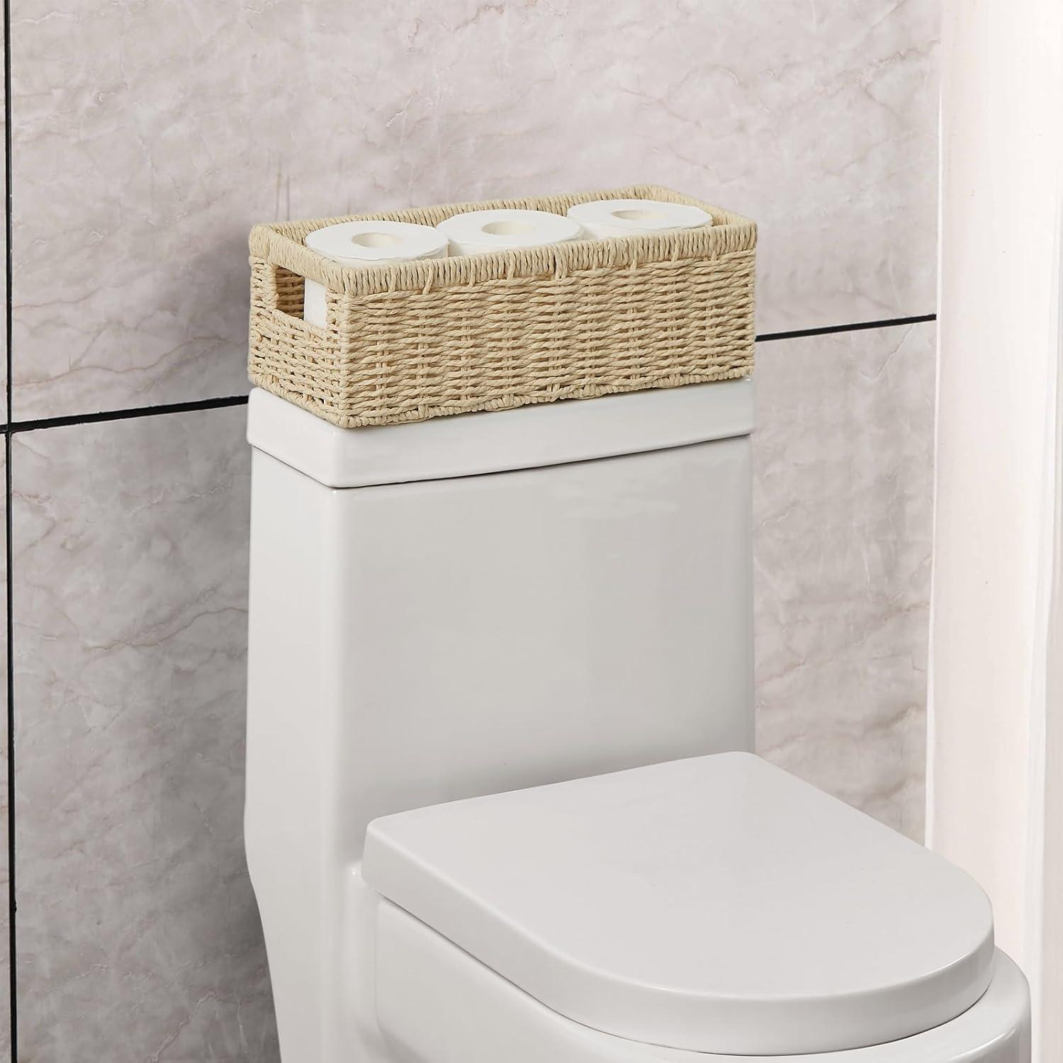 Cesta de Almacenamiento Vagusicc - Juego de 2, Mimbre Natural