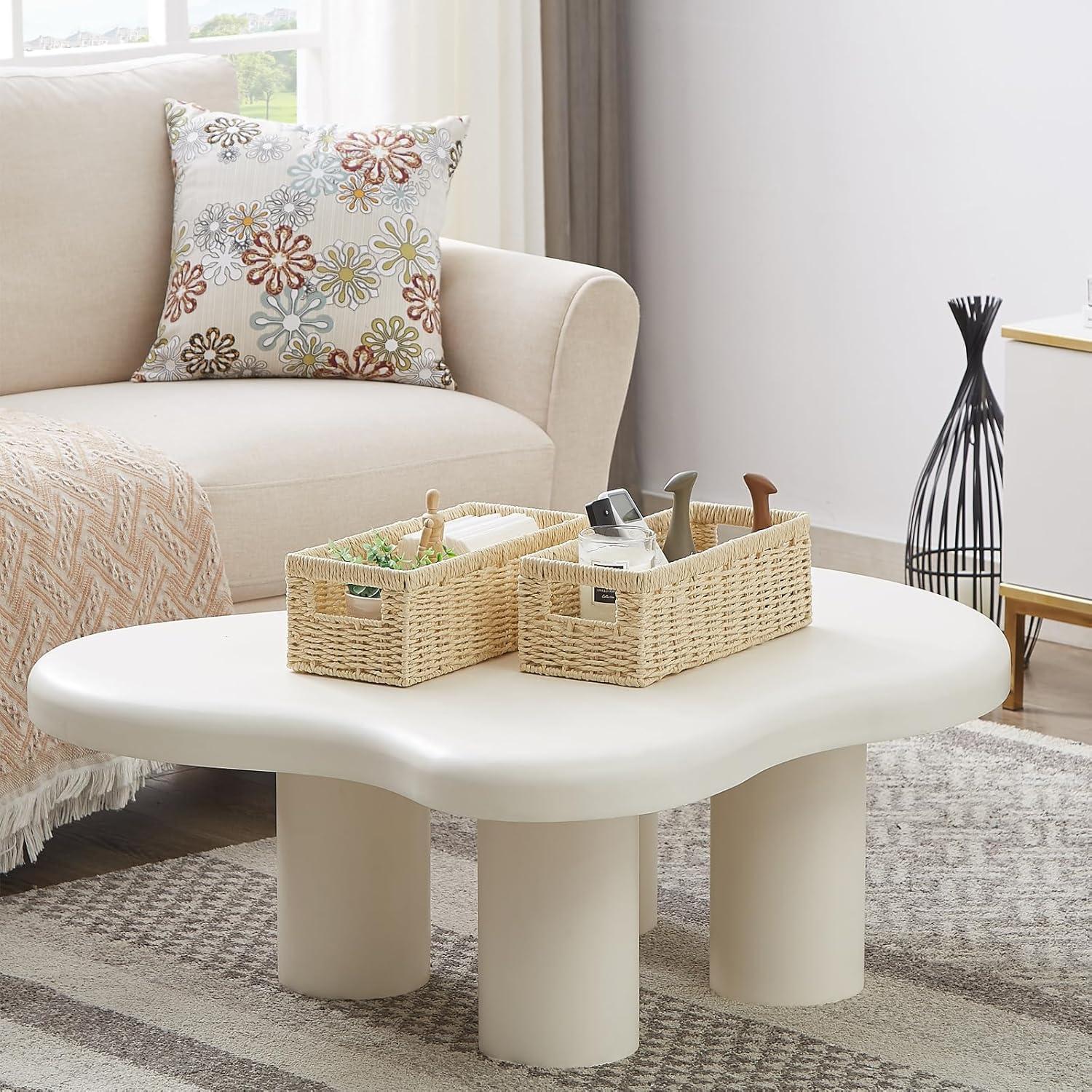 Cesta de Almacenamiento Vagusicc - Juego de 2, Mimbre Natural