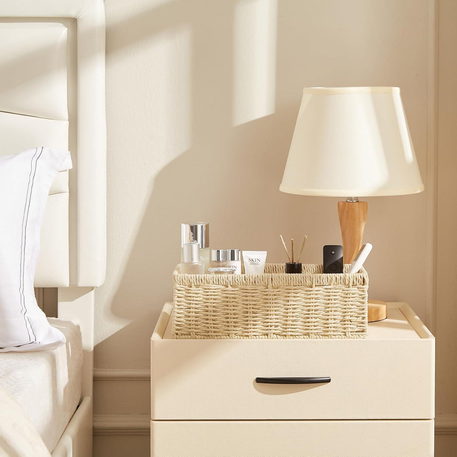 Cesta de Almacenamiento Vagusicc - Juego de 2, Mimbre Natural