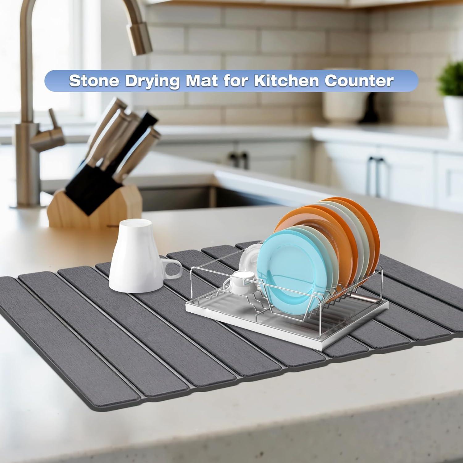 Mate de Secado Rápido RAIN SPIRIT 60x40 cm Gris Oscuro