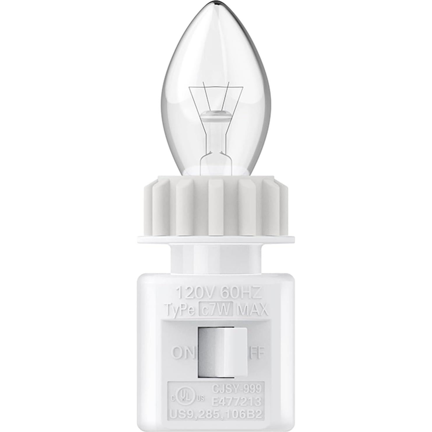 Lámpara de Sal del Himalaya Vartelen 2 Patas 7W Blanca