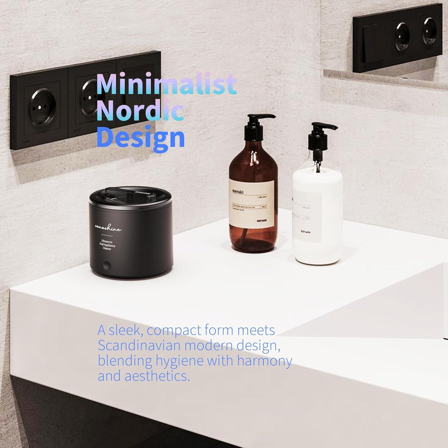 Limpiador Ultrasónico Shinchie SonoShine para Dentaduras y Alineadores