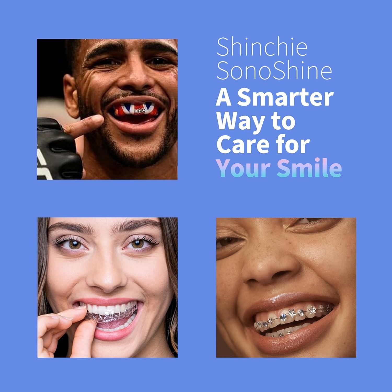 Limpiador Ultrasónico Shinchie SonoShine para Dentaduras y Alineadores