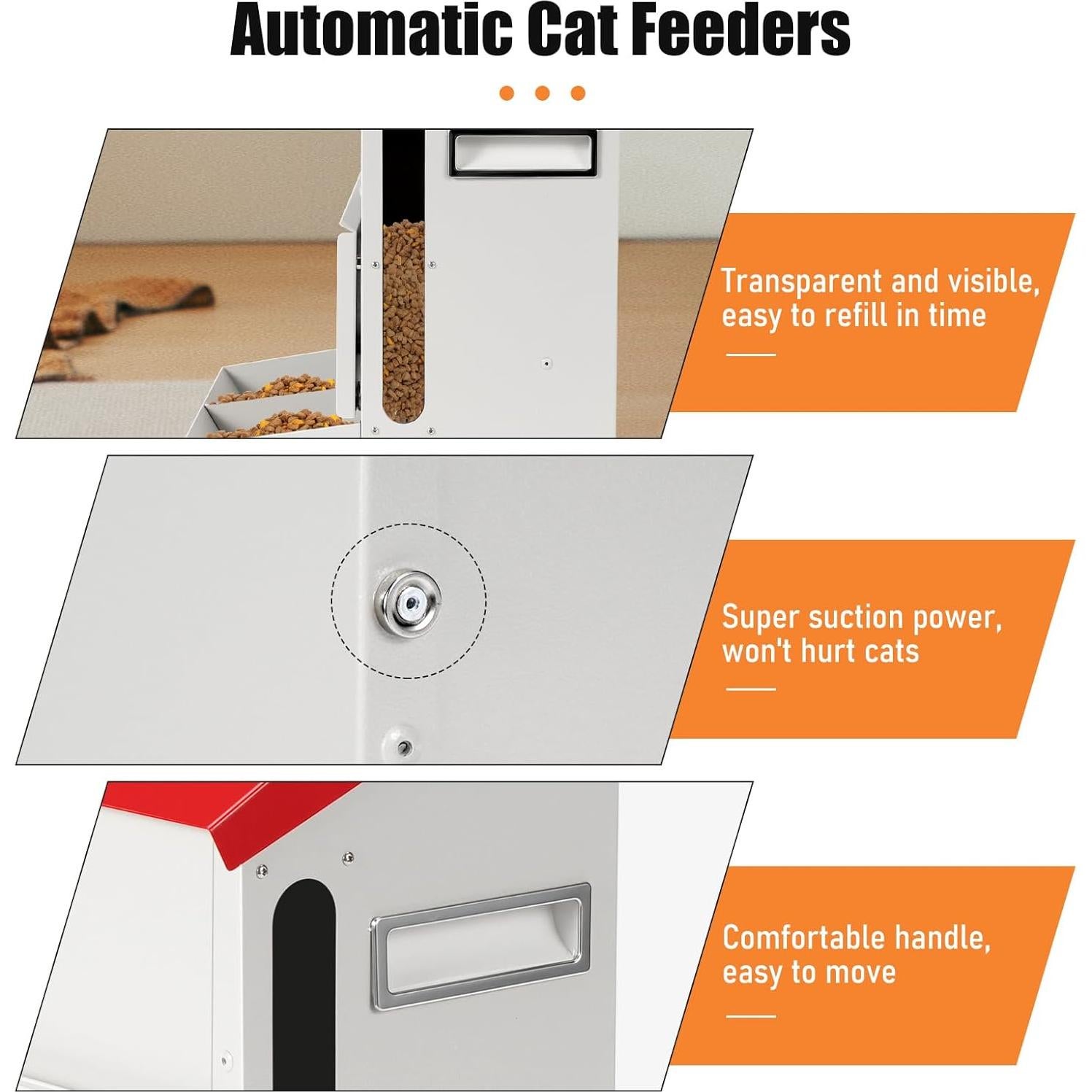 Comedero Automático Doble PAULOZYN 12L para Gatos y Perros