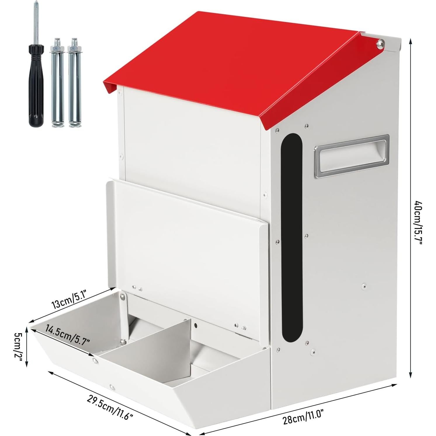 Comedero Automático Doble PAULOZYN 12L para Gatos y Perros