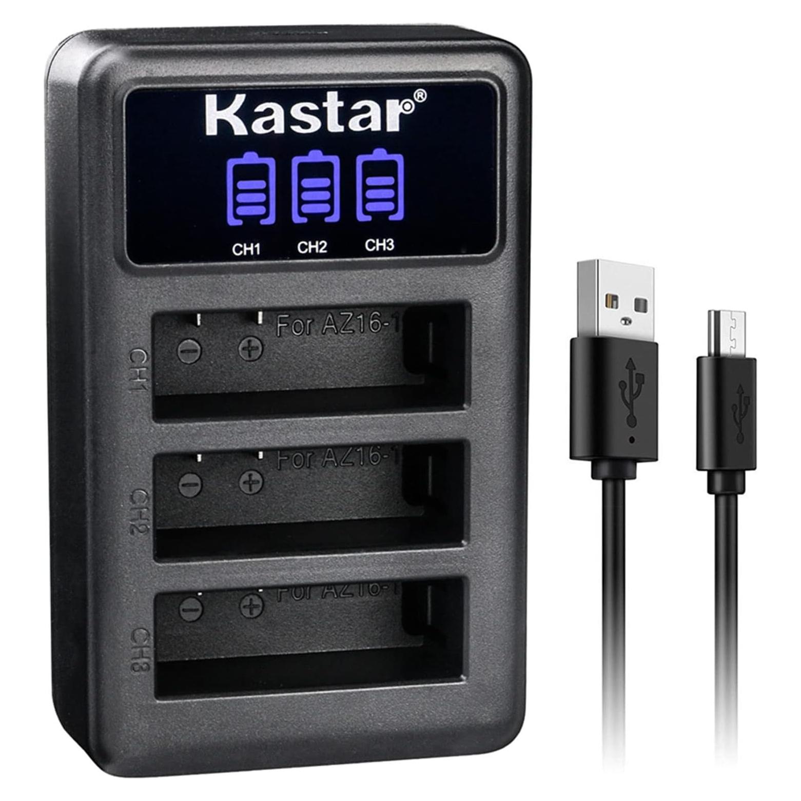 Cargador de Batería LCD Triple USB Kastar para Xiaomi Yi