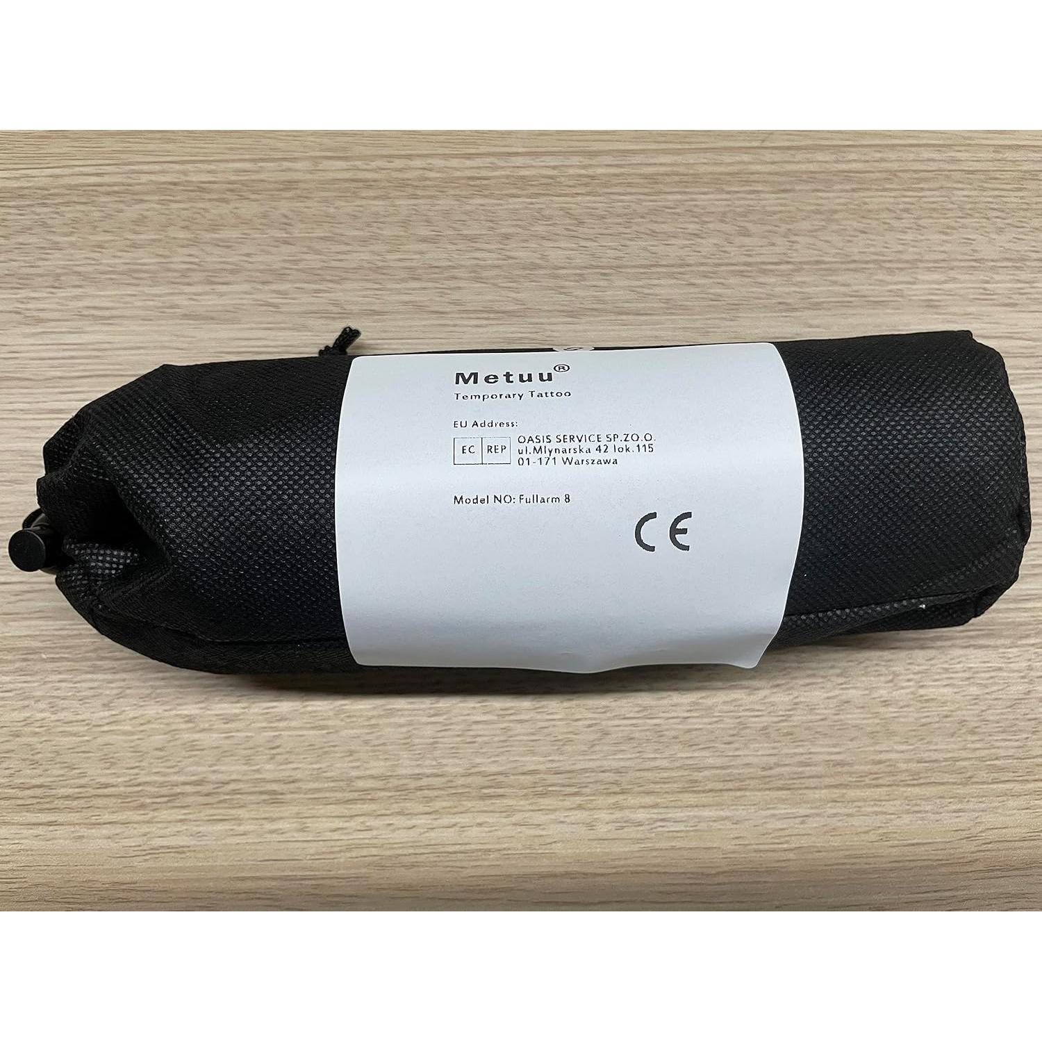 Tatuaje Temporal de Brazo Completo Metuu 58x18cm Impermeable