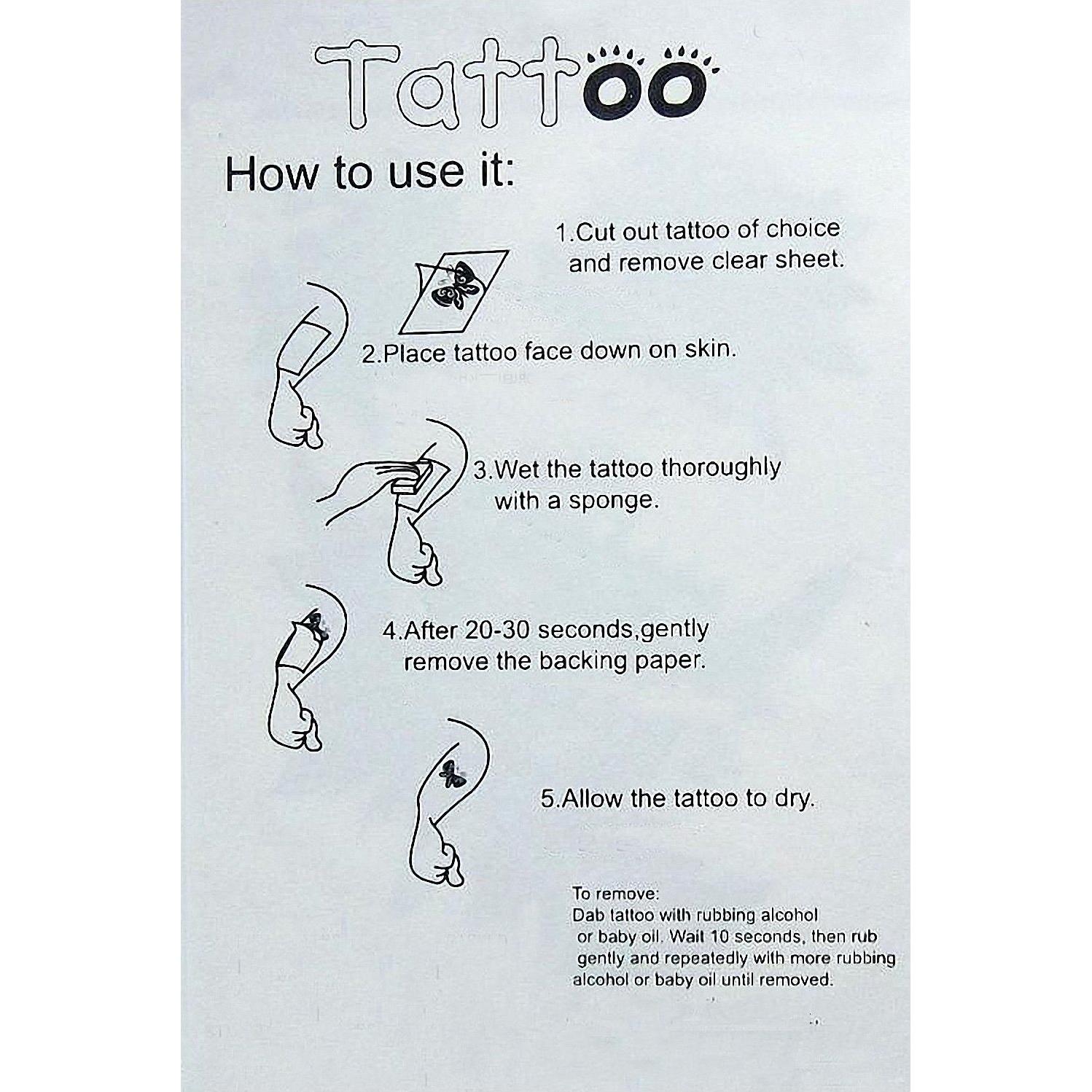 Tatuaje Temporal Impermeable MapofBeauty Labios Negros 2 Hojas