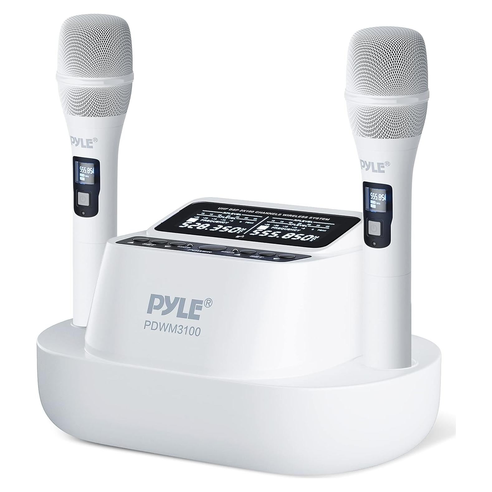 Sistema de Micrófono Inalámbrico Pyle PDWM3100.5 con 2 Micrófonos