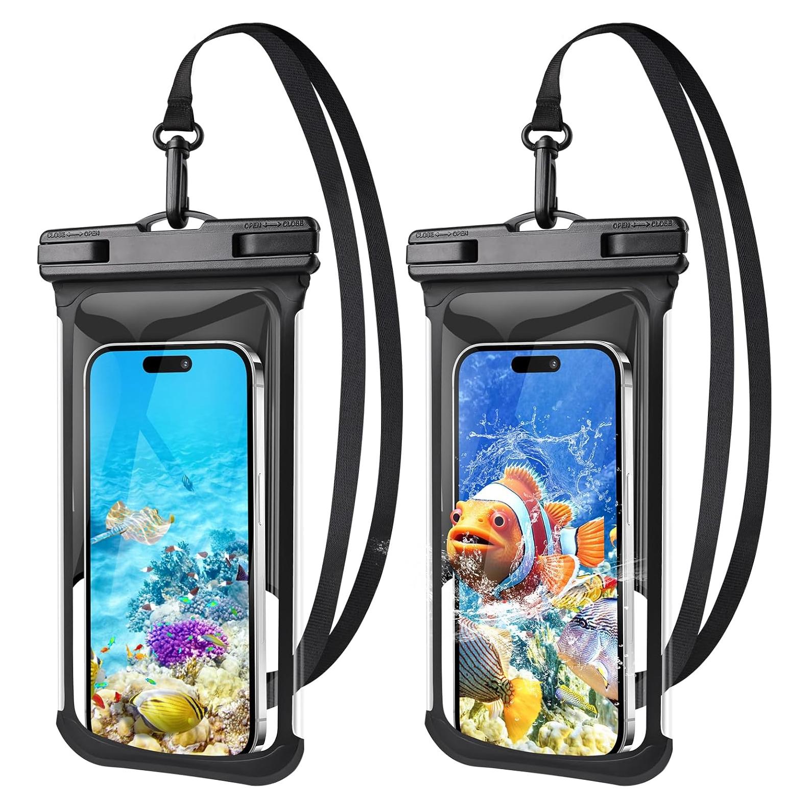 Paquete de 2 Bolsas Impermeables XFEXFE para Teléfono 19 cm