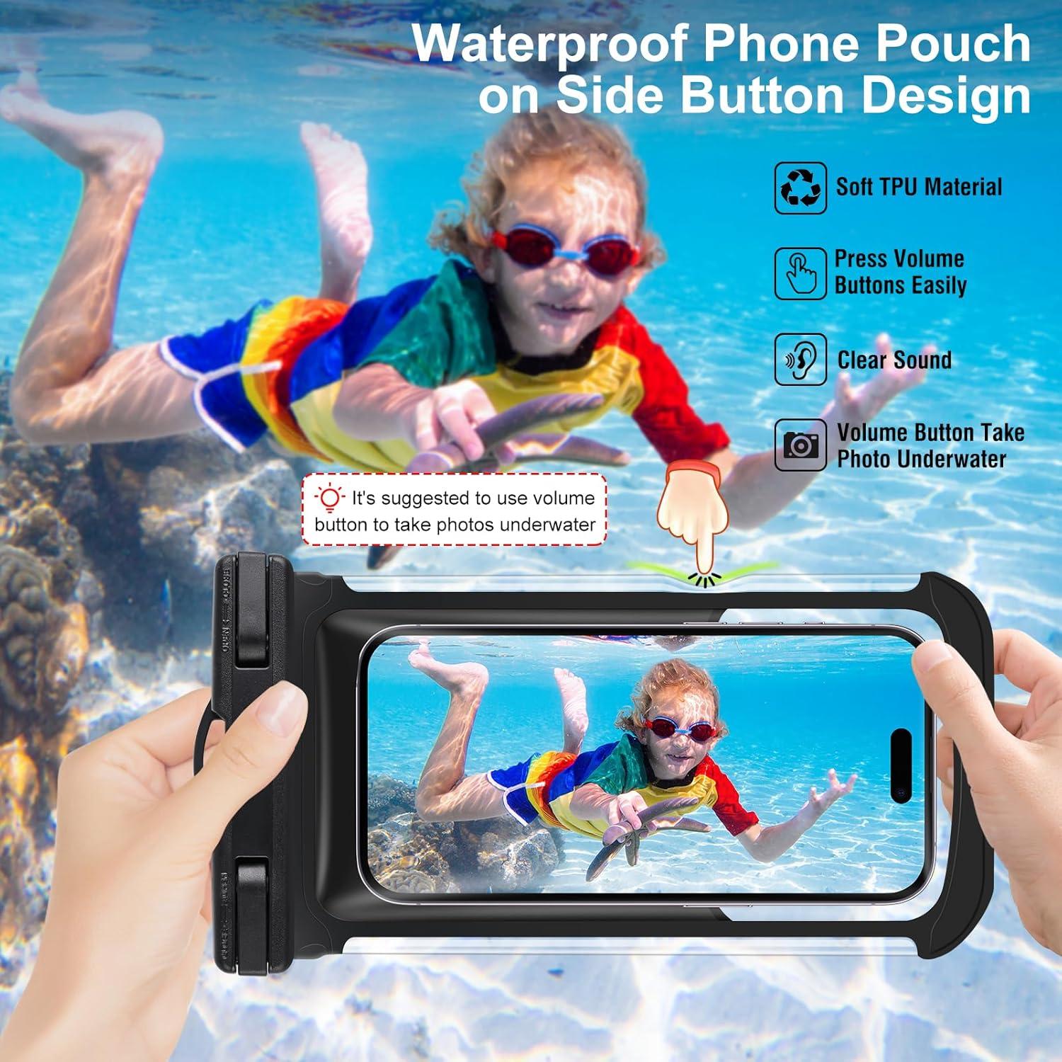 Paquete de 2 Bolsas Impermeables XFEXFE para Teléfono 19 cm