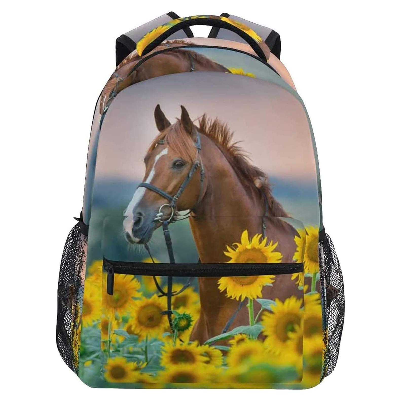 Mochila Escolar ALAZA para Niñas Caballo 29.2x20.3x40.6cm