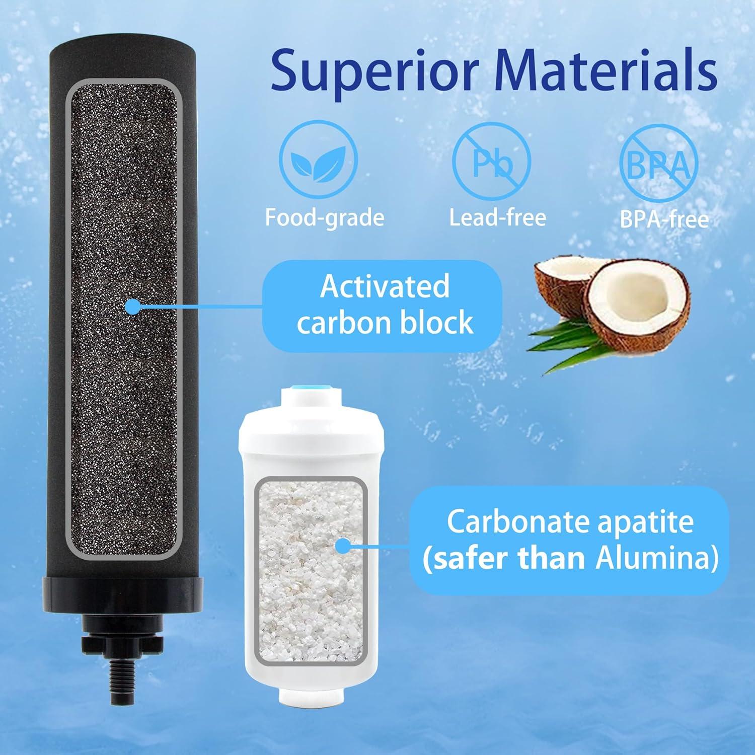 Juego de Filtros de Agua Renami para Berkey R-BB9-2+PF-2