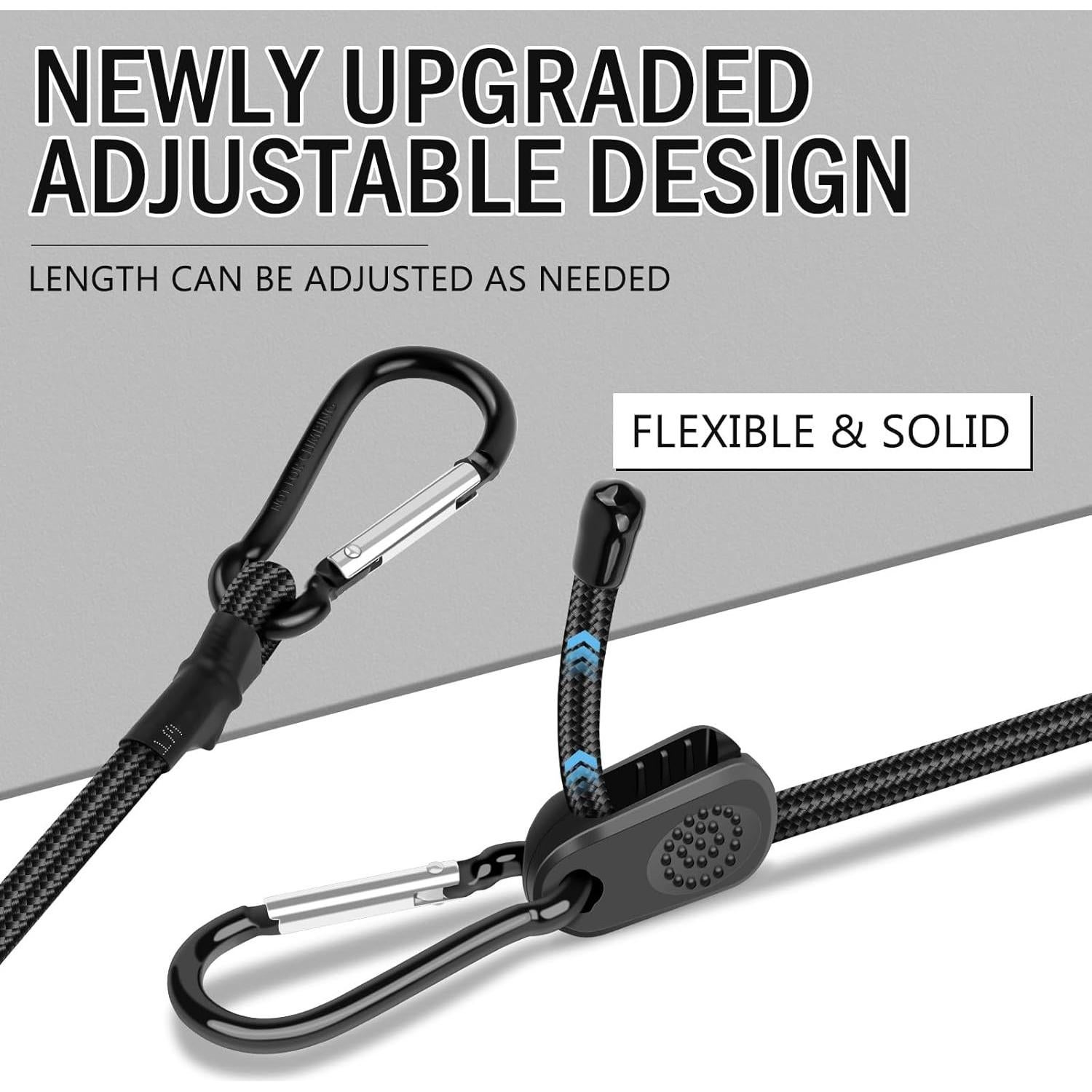 Cuerdas Bungee Ajustables Kinzomor 60 cm 8 Pcs Alta Resistencia