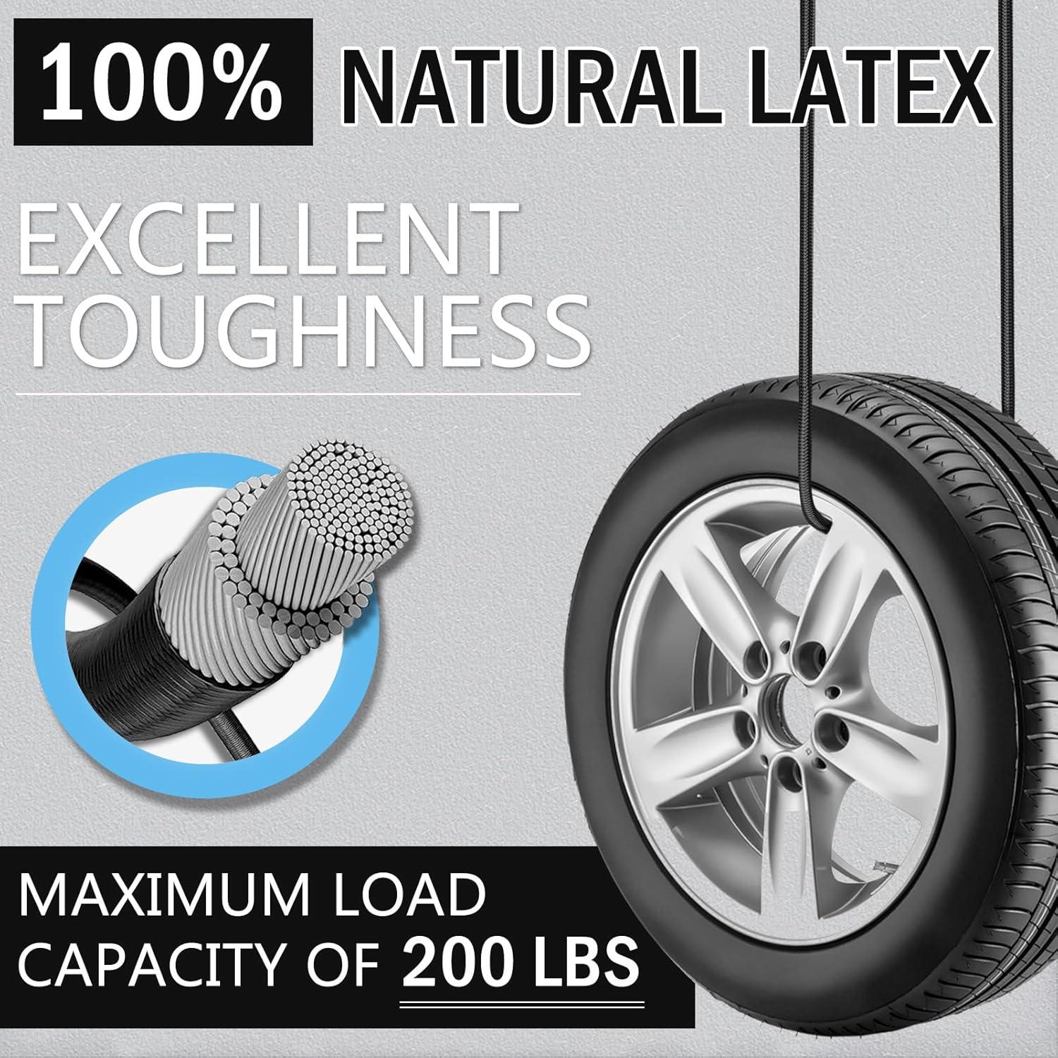 Cuerdas Bungee Ajustables Kinzomor 60 cm 8 Pcs Alta Resistencia