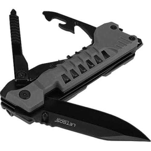 Cuchillo Multiusos 22 en 1 LETGOS con Funda de Nailon Negro