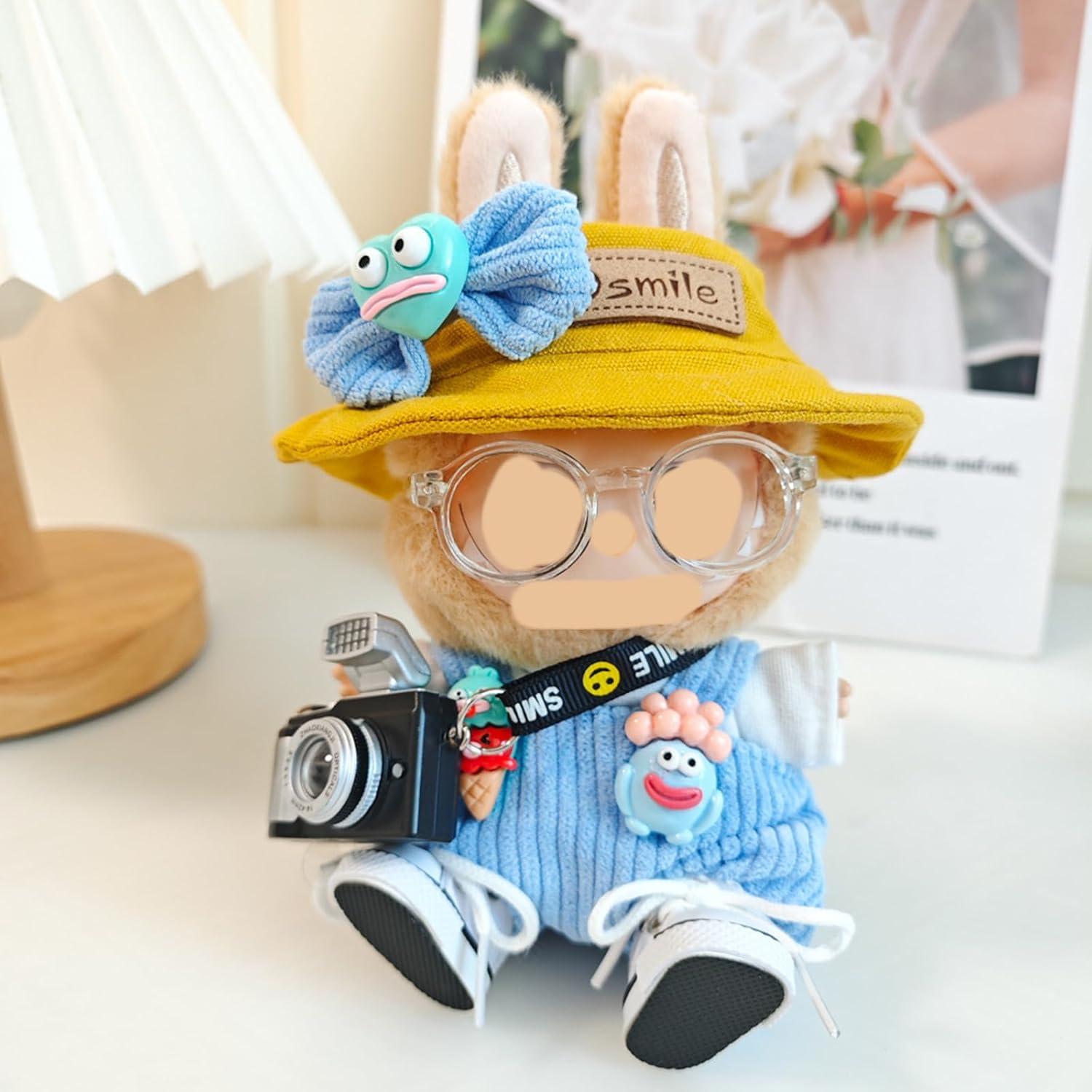 Set de Ropa para Muñecas Labubu 17cm - 7 Piezas Azul