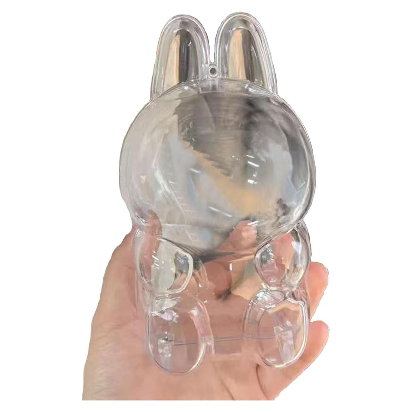 Funda Protectora Acrílica 360° para Muñeca Labubu - Modelo Sentado