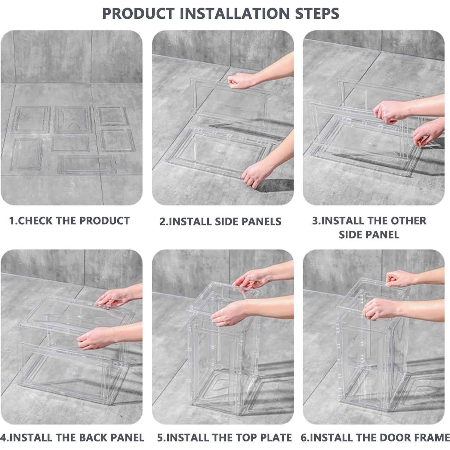 Estuche de exhibición acrílico 4 niveles VaNaeni Negro