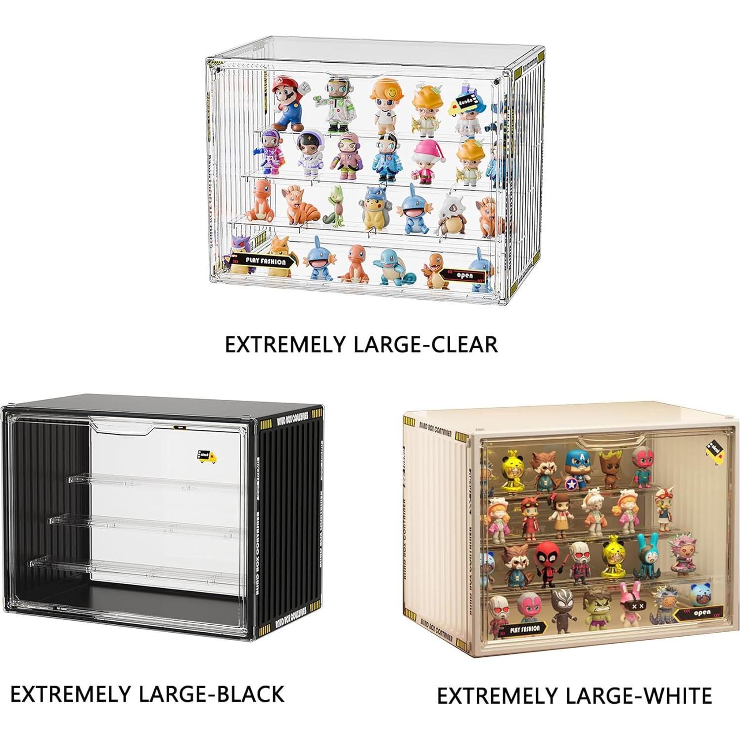 Estuche de exhibición acrílico 4 niveles VaNaeni Negro