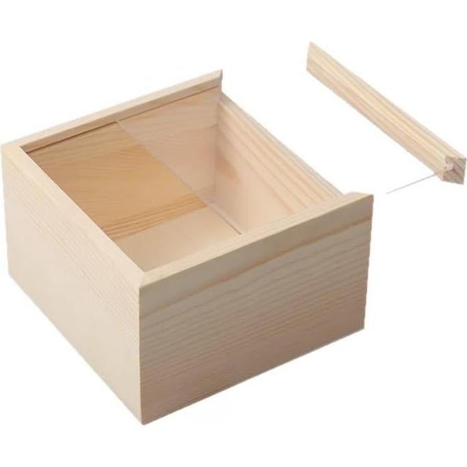 Caja de Exhibición Acrílica Yuvori Pequeña con Base de Madera