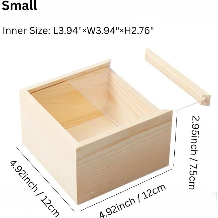 Caja de Exhibición Acrílica Yuvori Pequeña con Base de Madera